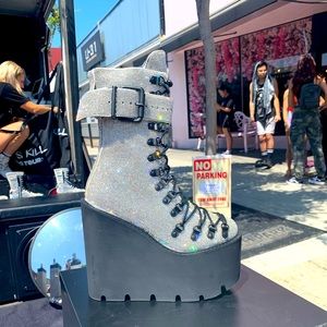 Dolls Kill Bling Tour Traitor Boots (platform)